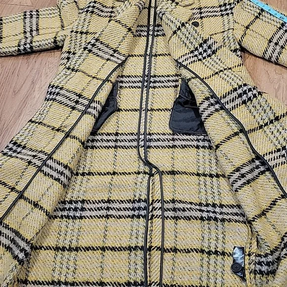 TOPSHOP Wool Blend Double Breasted Long Coat - Picture 14 of 16